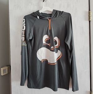 Lightweight gray hoodie